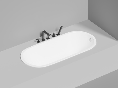 Ванна из искусственного камня Salini ORNELLA 102324M 170х80 встраиваемая прямоугольная с ножками